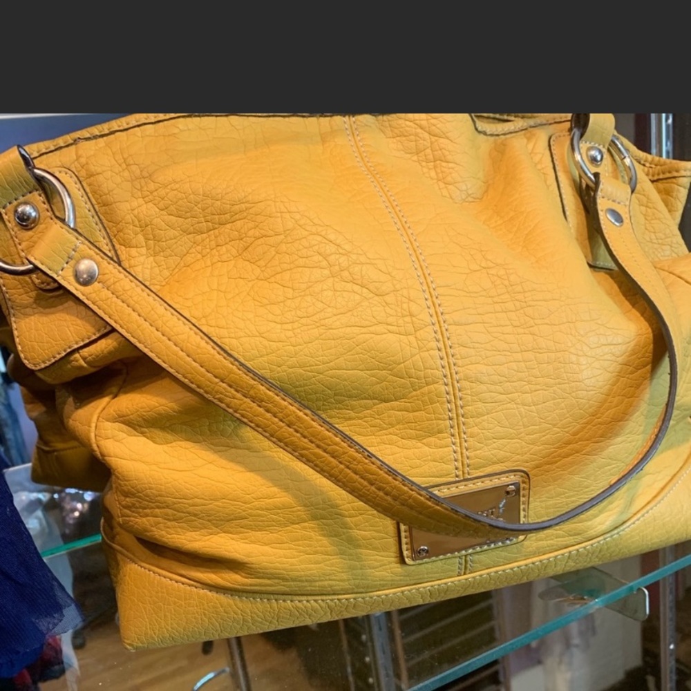 Mustard yellow Nine West shoulder bag